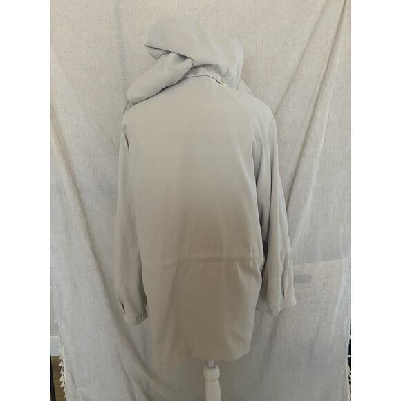 London Fog Ivory Rain / Weather Jacket with Hood Size Small - Picture 2 of 12